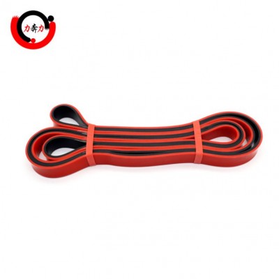 41 inches double layers red and black pull up assist latex loop band