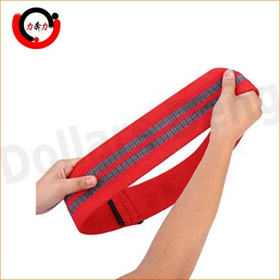 Custom Logo Glute Exercise Cloth Resistance Fabric Bands