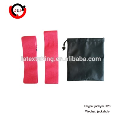 Premium Pink Resistance Hip Band with Carrying Bag